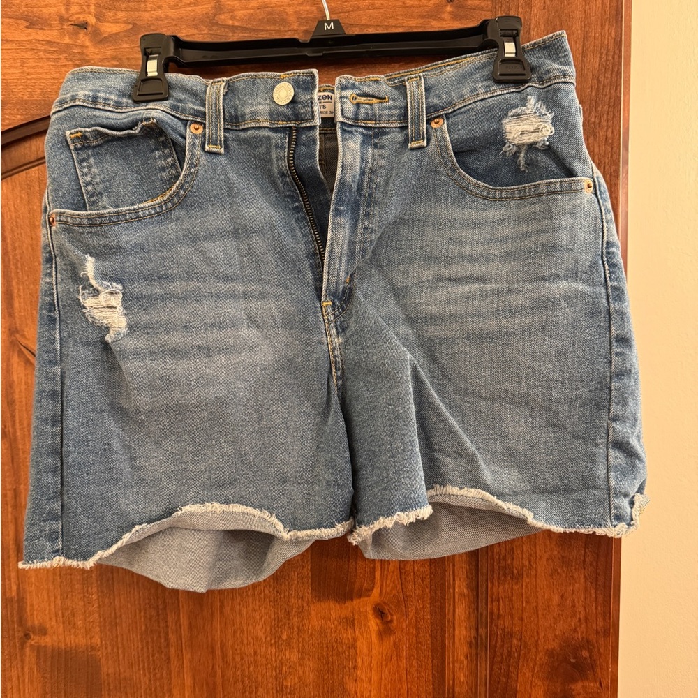 Denizen from Levi's Blue Distressed Women Shorts